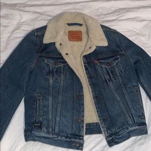 Levi Strauss fur lined denim jacket